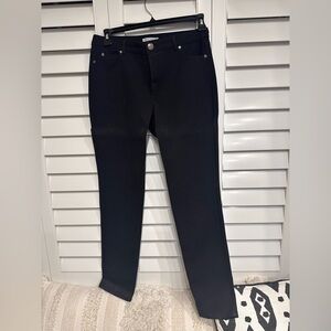 5 pocket black denim (poly spandex) jean